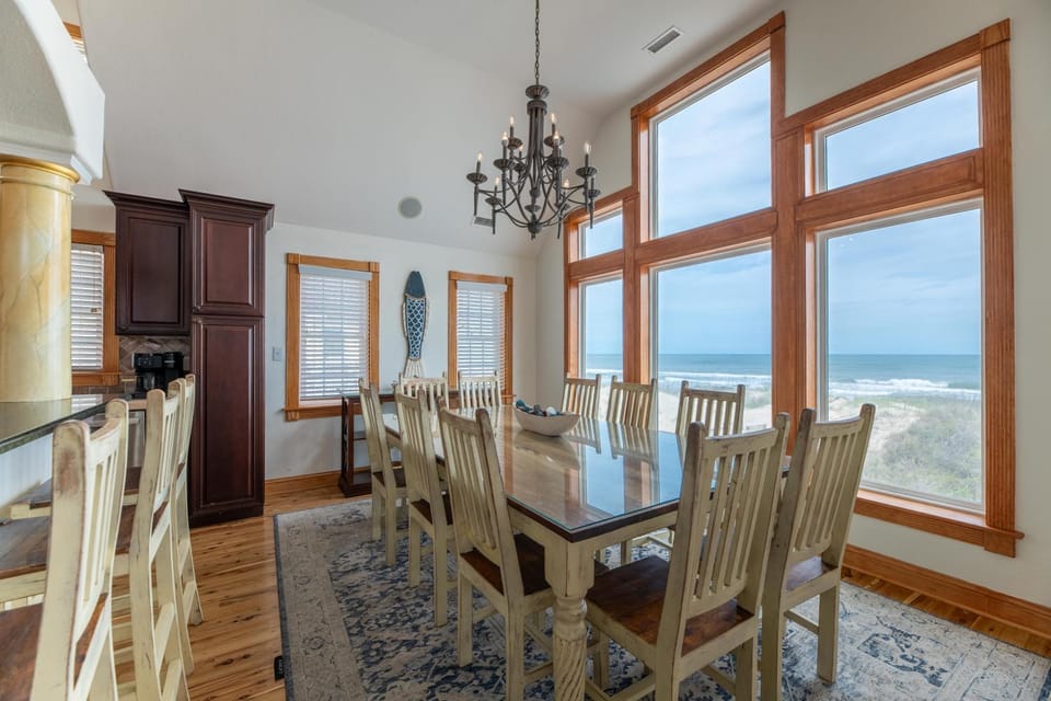 Sunkissed - Nags Head MP 13, Oceanfront, Pool, Elevator, Home Theater, Pool Table, Pets OK House in Nags Head