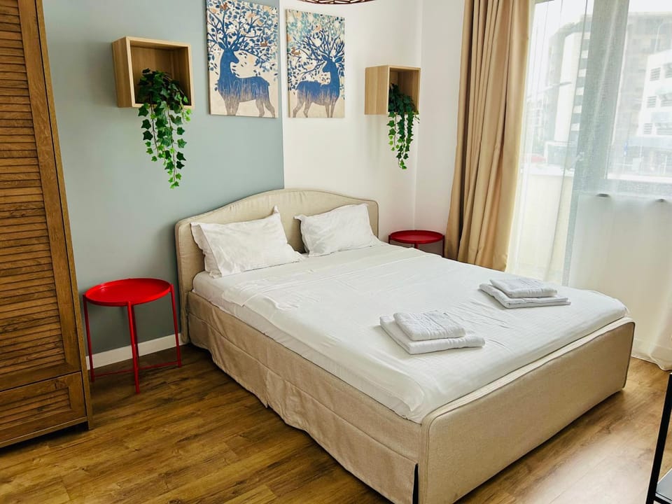 Bed, Balcony/Terrace, Bedroom, towels