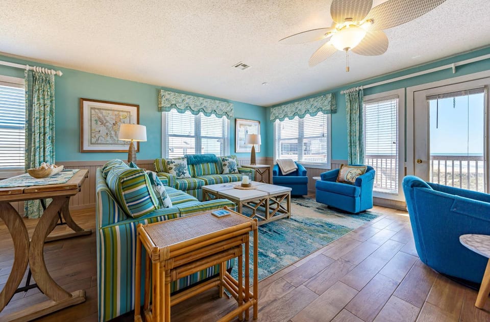 Sunrise Splendor - S Nags Head, Semi-Oceanfront Luxury Townhome, Pets OK, Hot Tub, Community Pool House in Nags Head