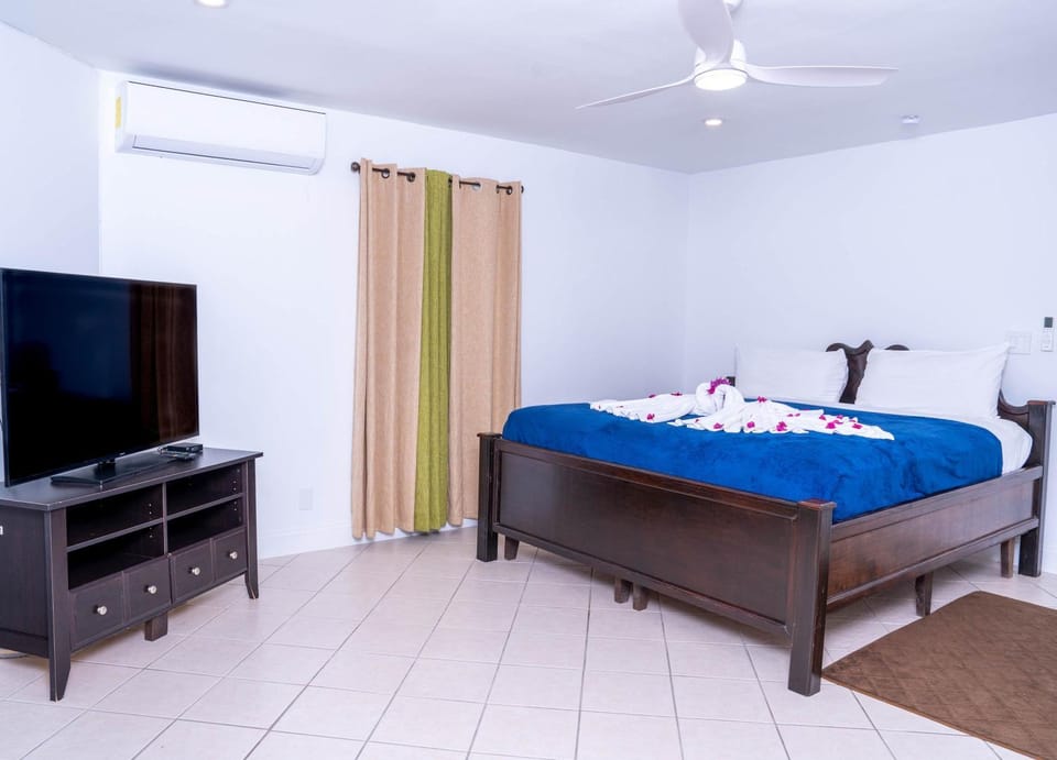 Bed, TV and multimedia, Photo of the whole room, Bedroom