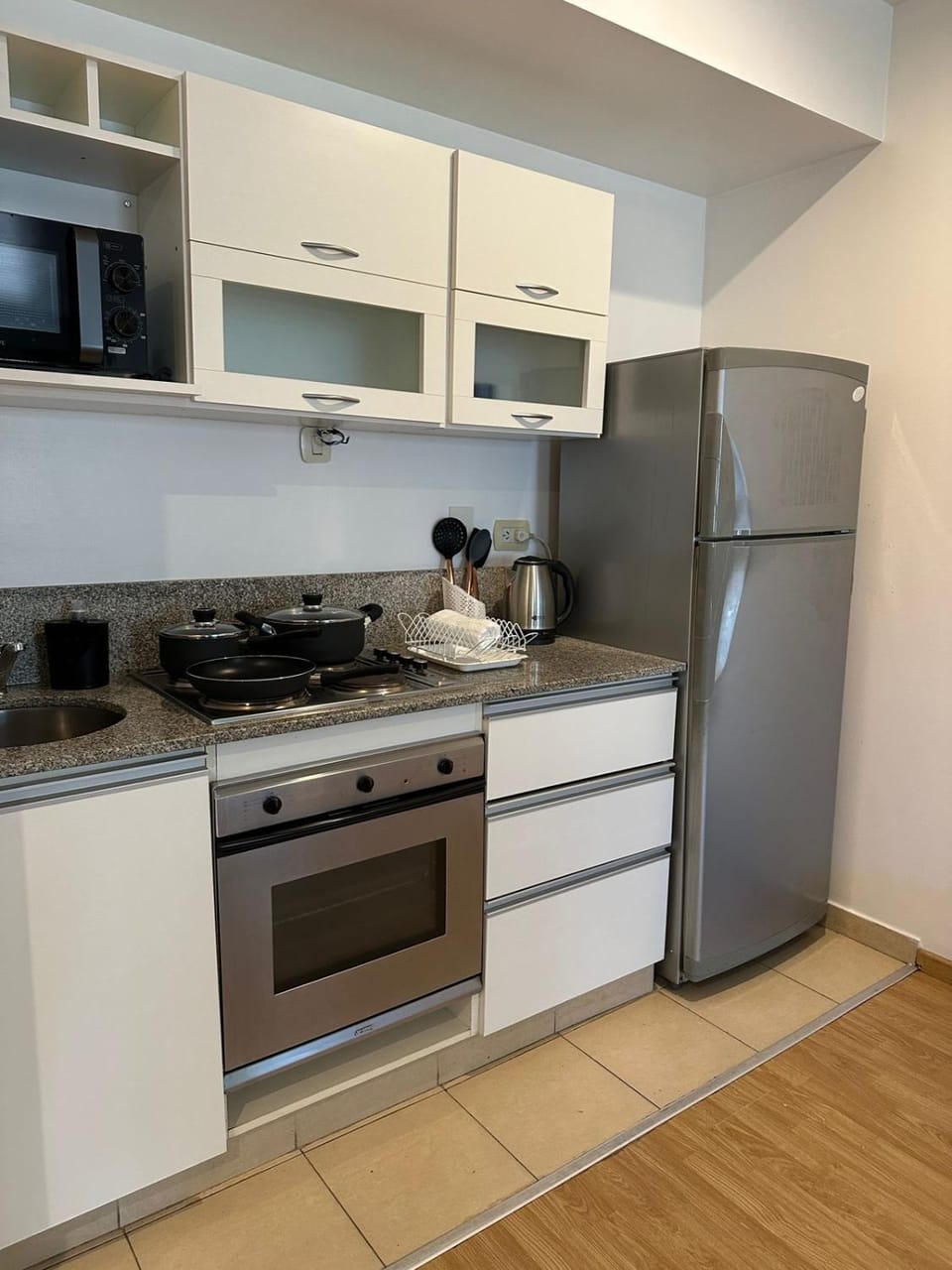 Kitchen or kitchenette, oven, stove