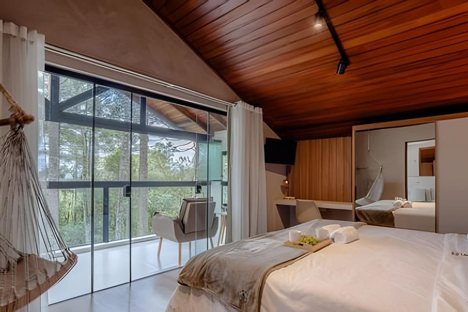 Linda Cabana Com Hidro, Lareira e Prox ao Centro. Chalet in State of Santa Catarina