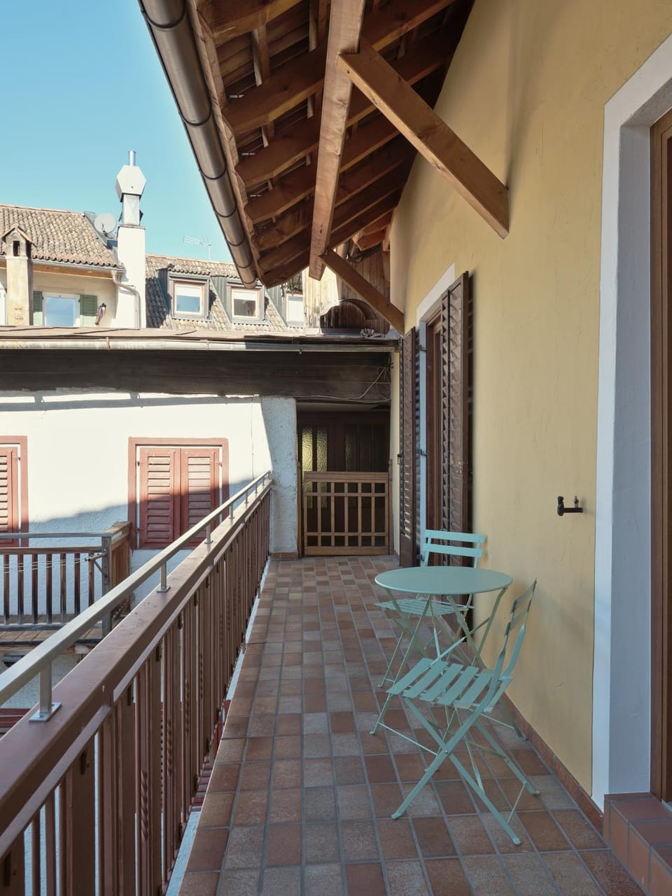 Balcony/Terrace, Mountain view, Sunset, Inner courtyard view