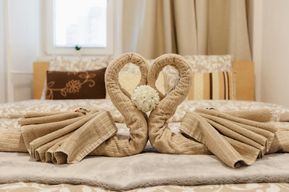 Decorative detail, towels