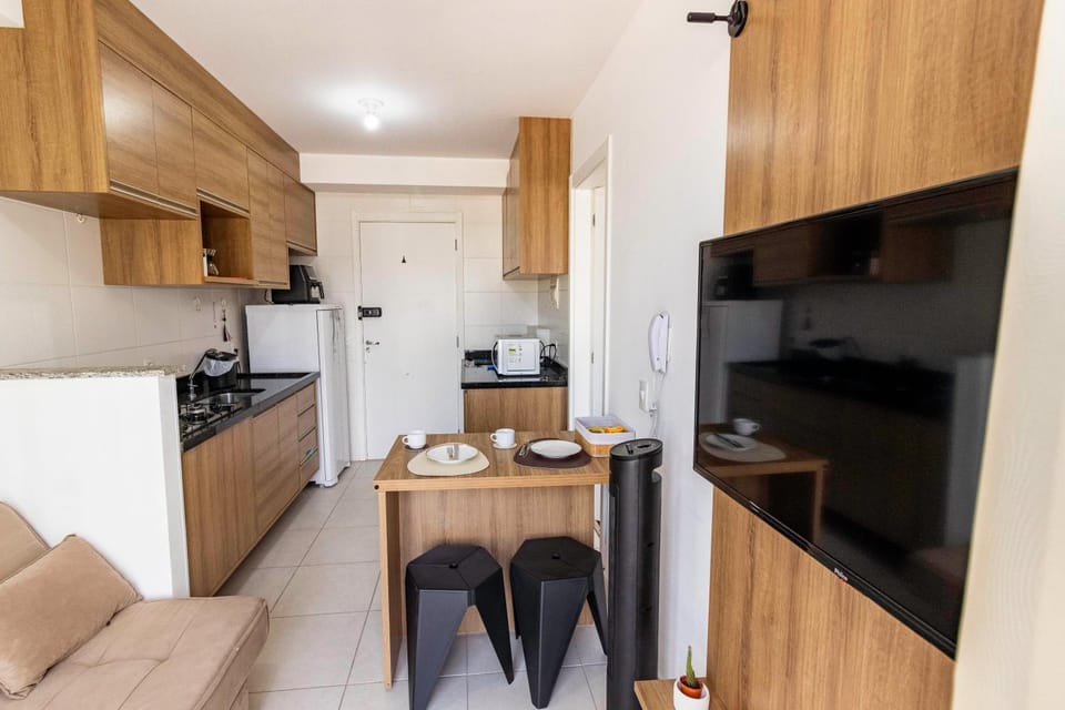 Living room, Communal kitchen