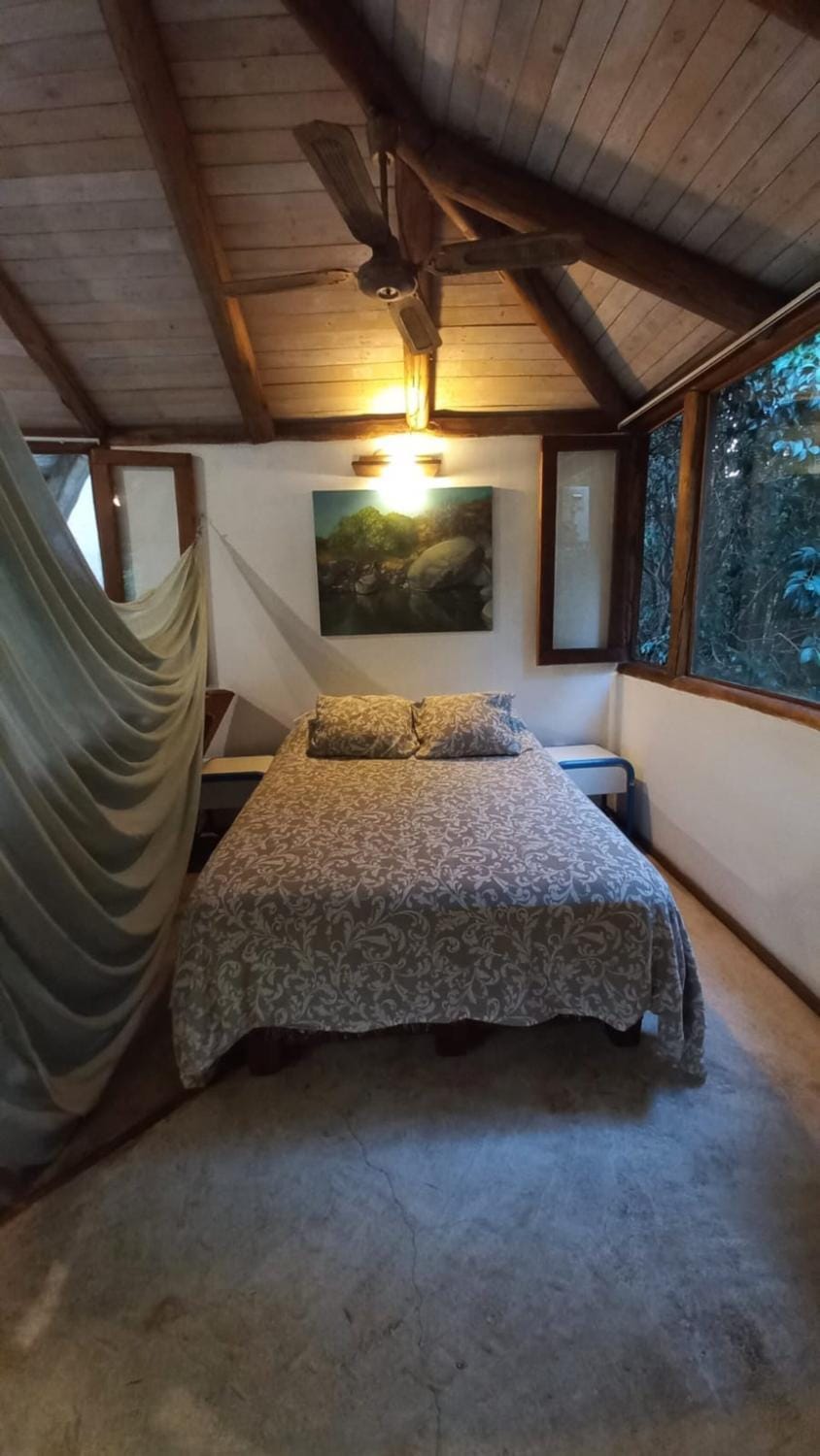 Calandrias in Bendita Tierra House in San Luis Province, Argentina