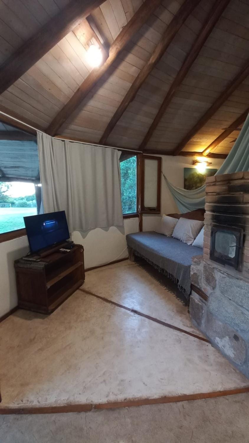 Calandrias in Bendita Tierra House in San Luis Province, Argentina