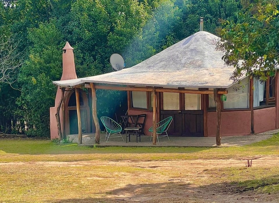 Calandrias in Bendita Tierra House in San Luis Province, Argentina