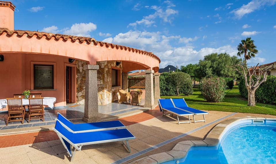 Property building, Living room, Swimming pool