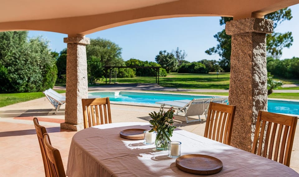 Property building, Living room, Swimming pool