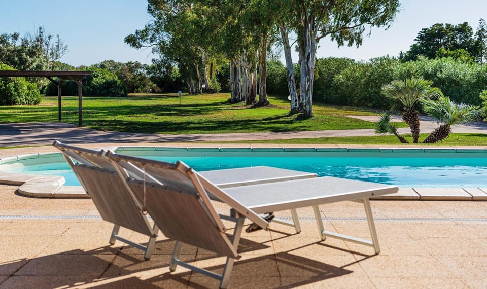 Property building, Living room, Swimming pool