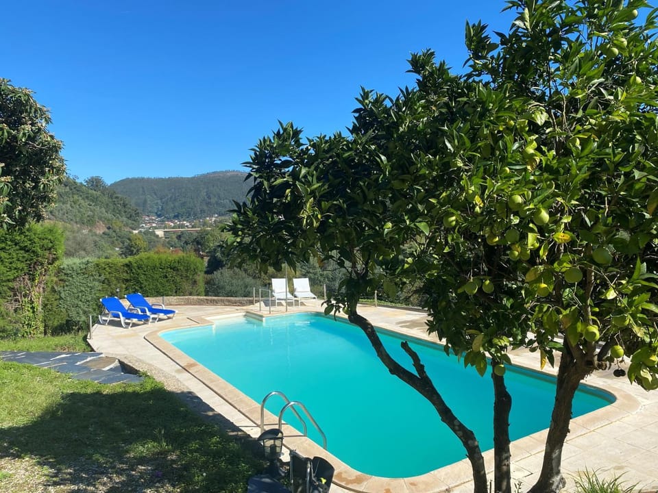 Property building, Living room, Swimming pool