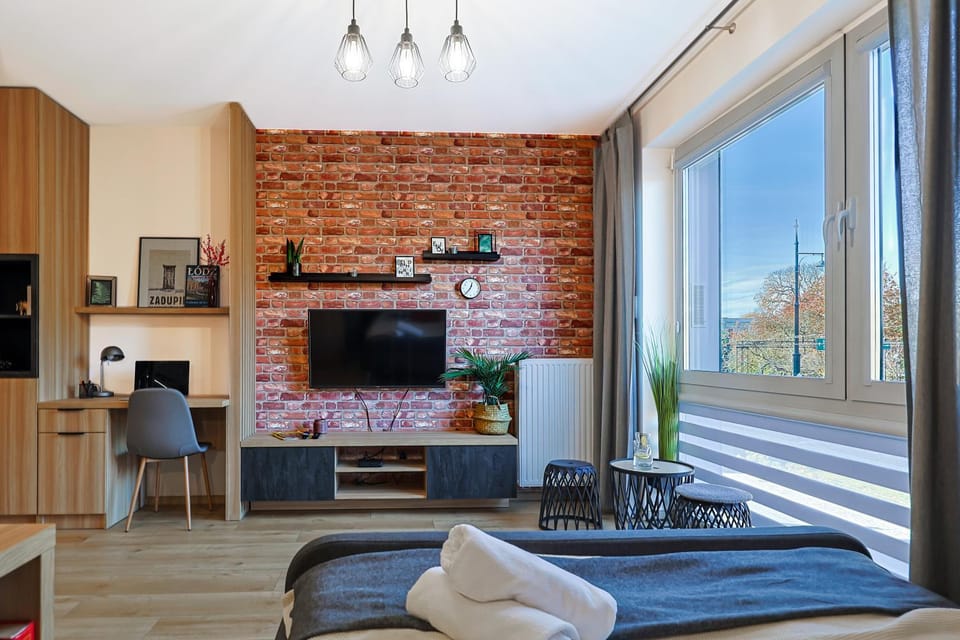 Communal lounge/ TV room, Bed, TV and multimedia, Living room, Photo of the whole room, Seating area, Evening entertainment, Bedroom