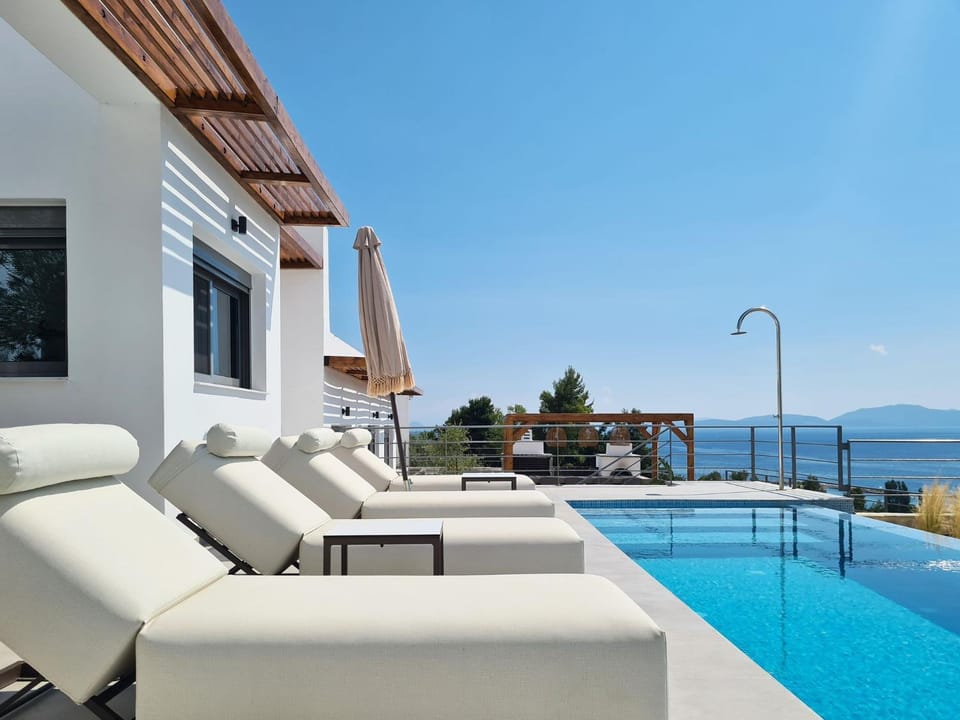 Villa Empeiria - Stunning Sea Views Private Pool Modern Design & Comfort Villa in Peloponnese, Western Greece and the Ionian