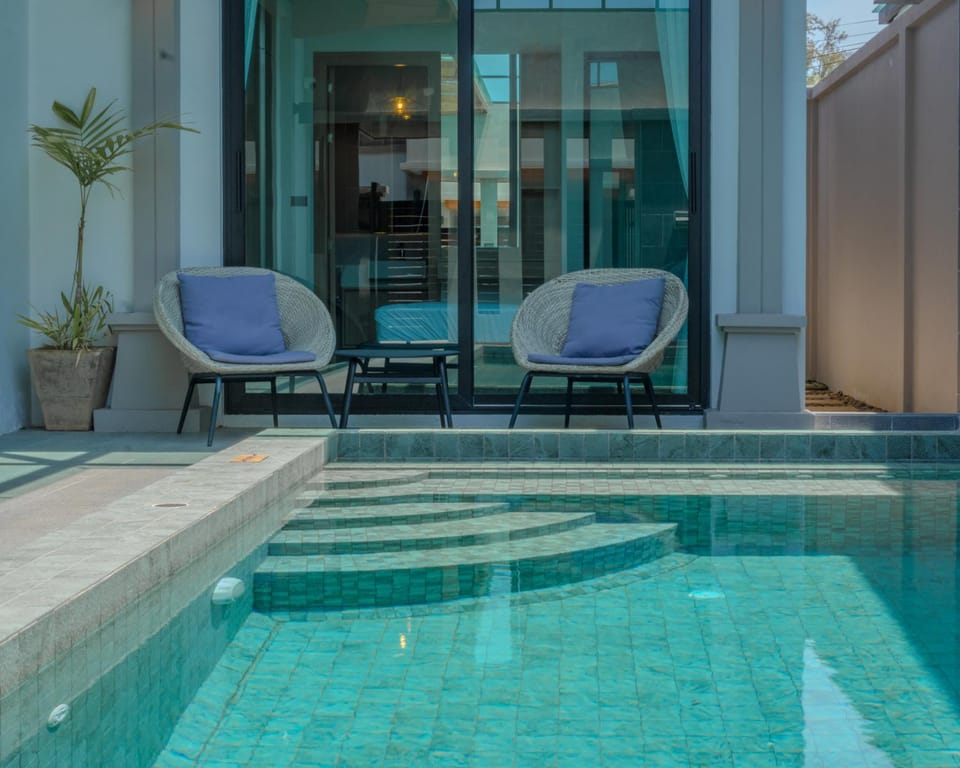 Patio, Day, Pool view, Swimming pool