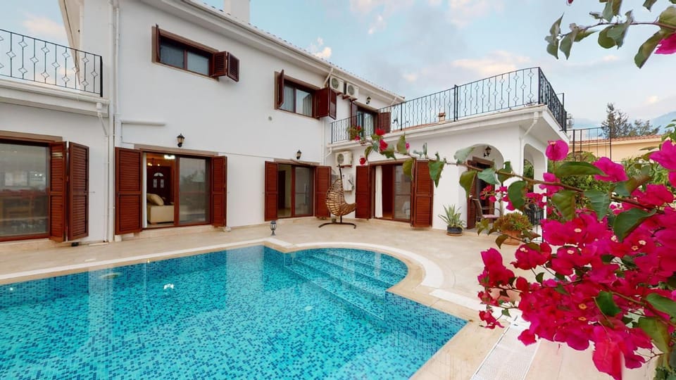 Property building, Patio, Spring, View (from property/room), Balcony/Terrace, Pool view, Swimming pool, Swimming pool