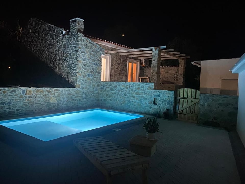 Patio, Night, Pool view, Swimming pool, Swimming pool