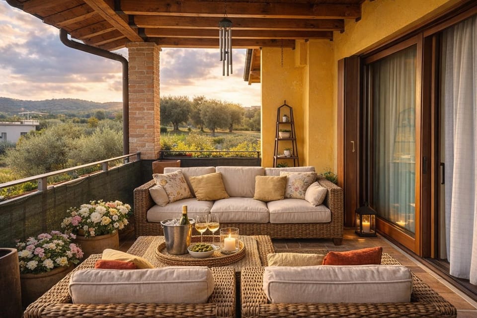 Patio, Natural landscape, View (from property/room), Balcony/Terrace, Living room
