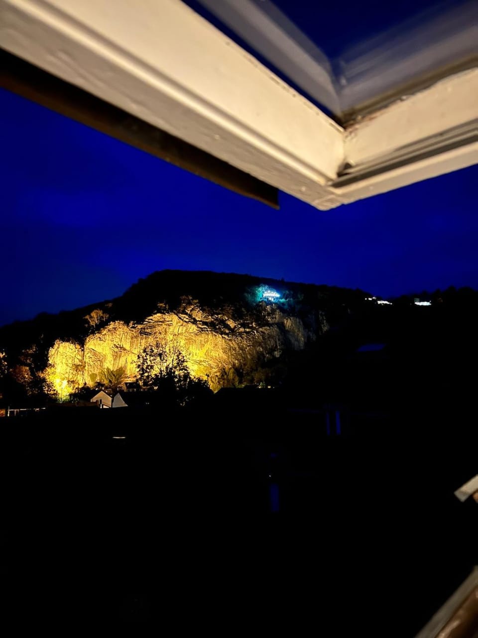 Night, Natural landscape, Mountain view