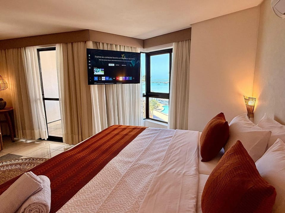 Bed, Bird's eye view, View (from property/room), Photo of the whole room, Sea view