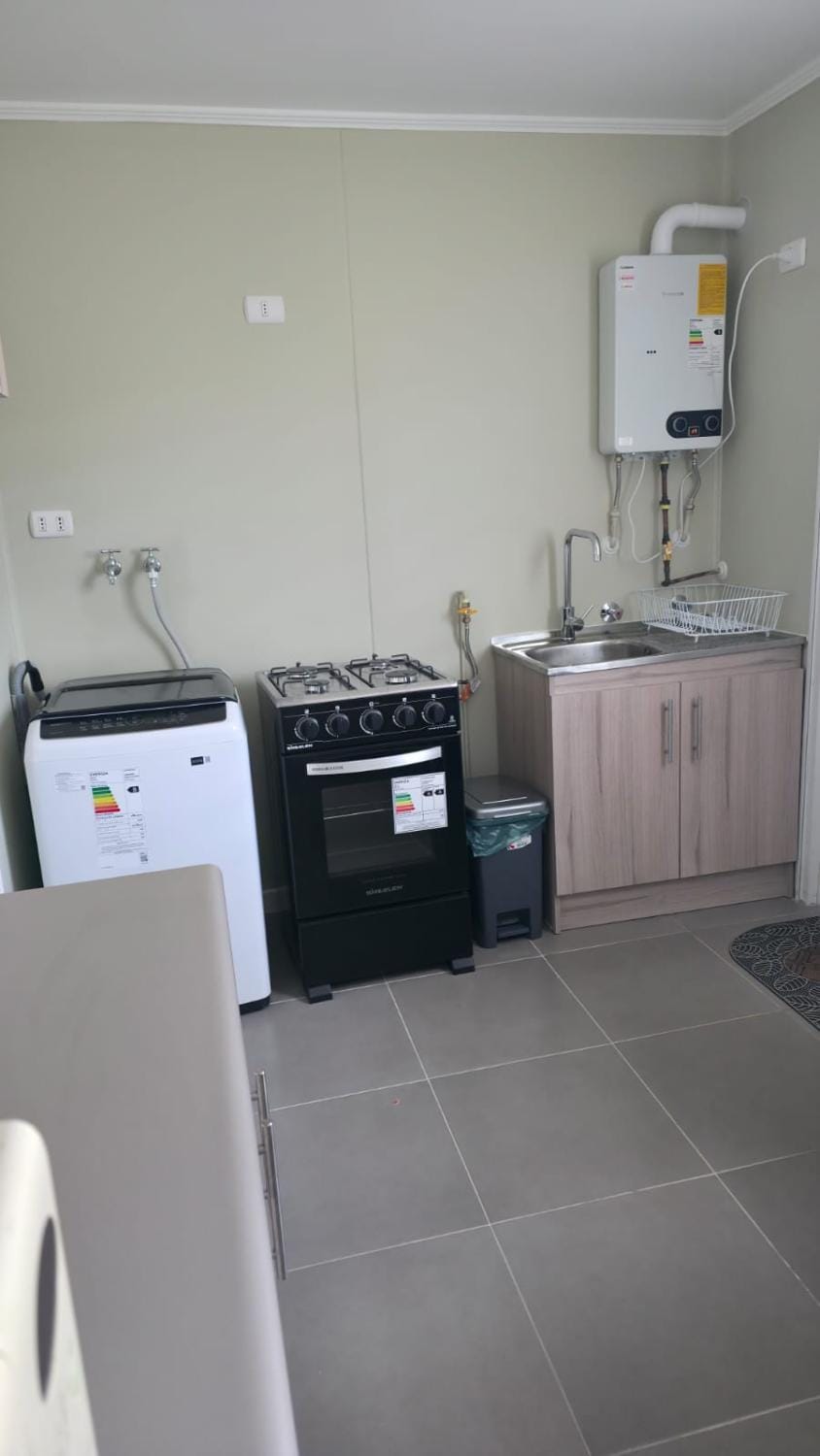 Kitchen or kitchenette, oven, stove