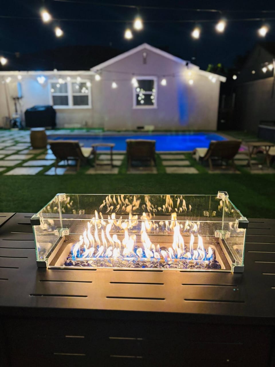 Night, Other, fireplace
