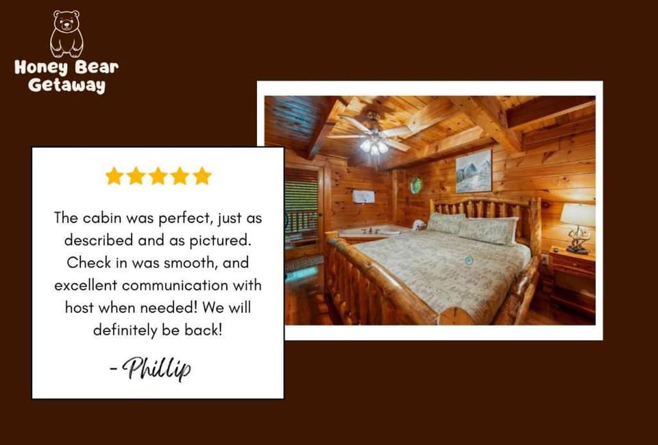 Honey Bear Getaway - Hot Tub Jacuzzi Sleeps 6 House in Gatlinburg