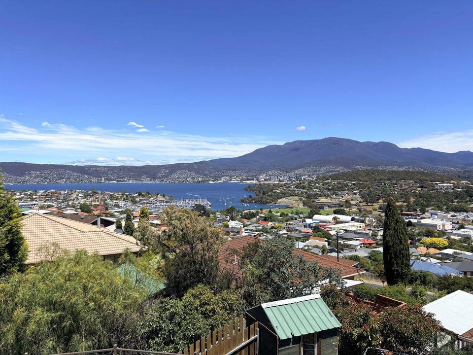 The Lookout with City water and Mountain views House in Bellerive