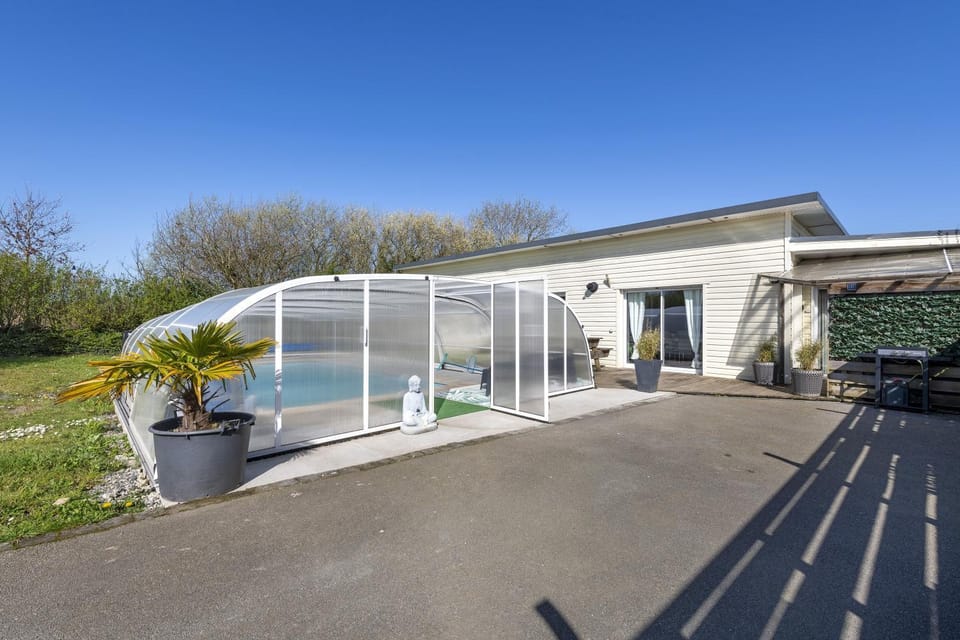 Property building, Living room, Swimming pool