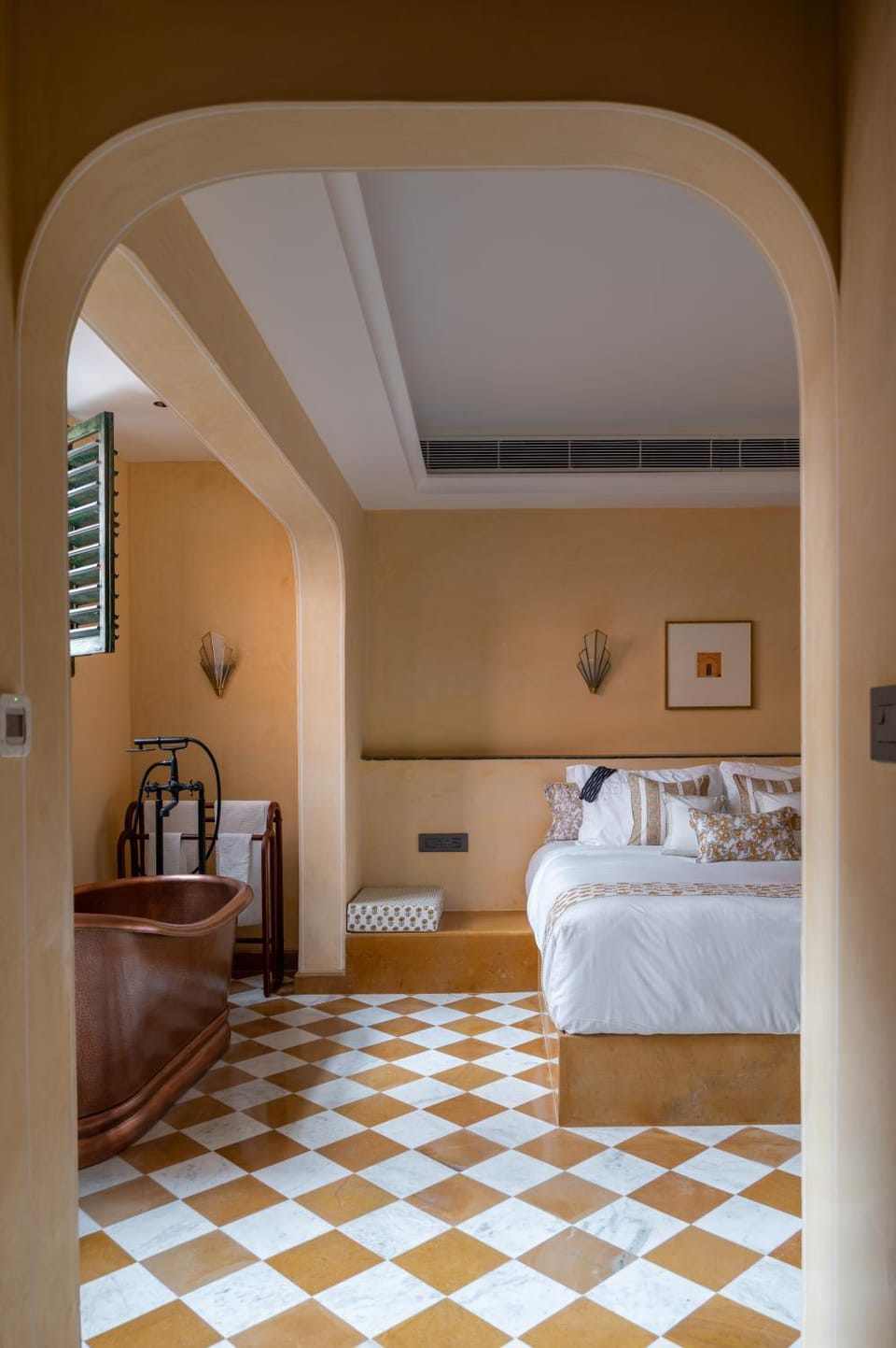 Bed, Photo of the whole room, Seating area, Bedroom, Bath