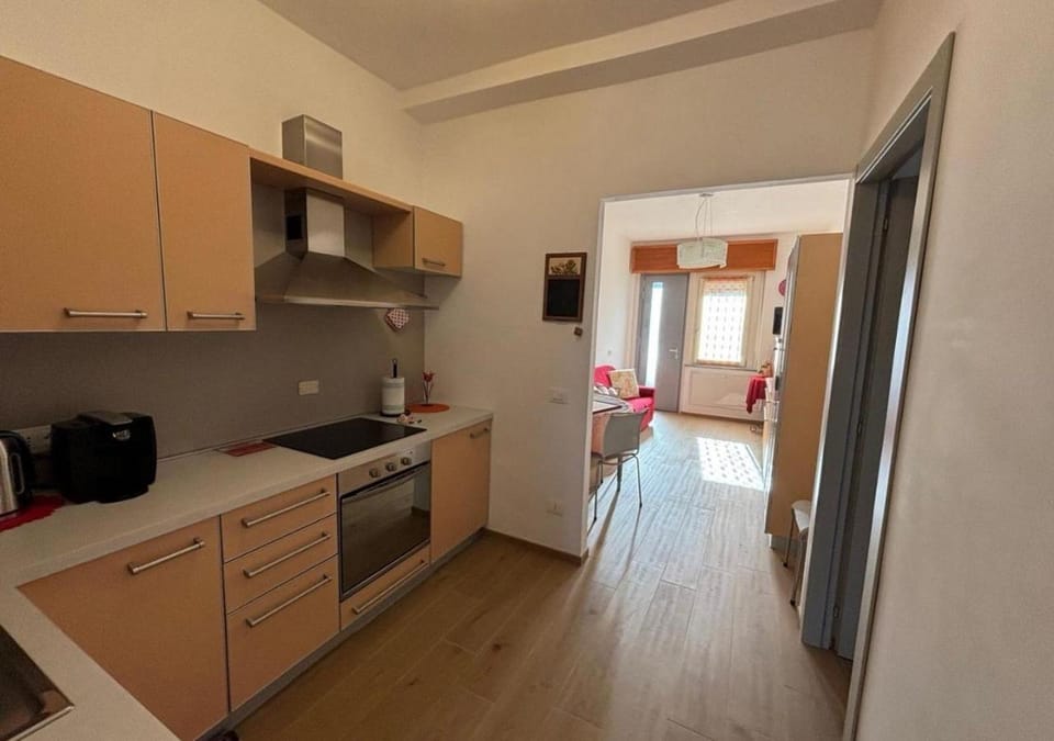 Kitchen or kitchenette, oven, stove, toaster