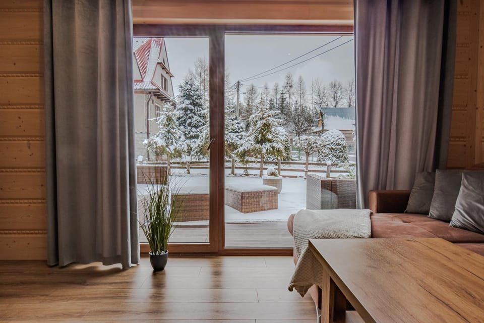 Winter, View (from property/room), Living room, Seating area