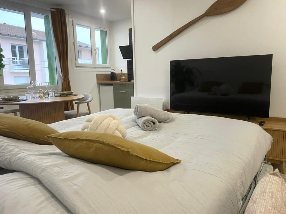 Bed, TV and multimedia