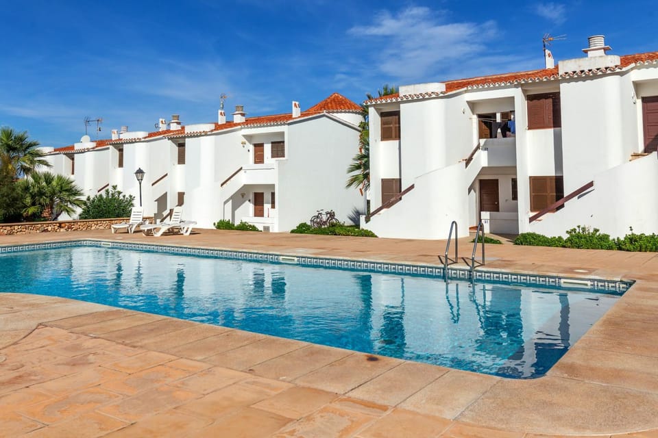 Property building, Living room, Swimming pool