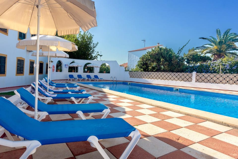 Property building, Living room, Swimming pool