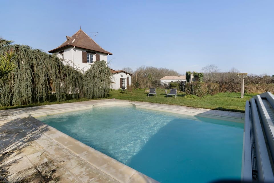 Property building, Living room, Swimming pool