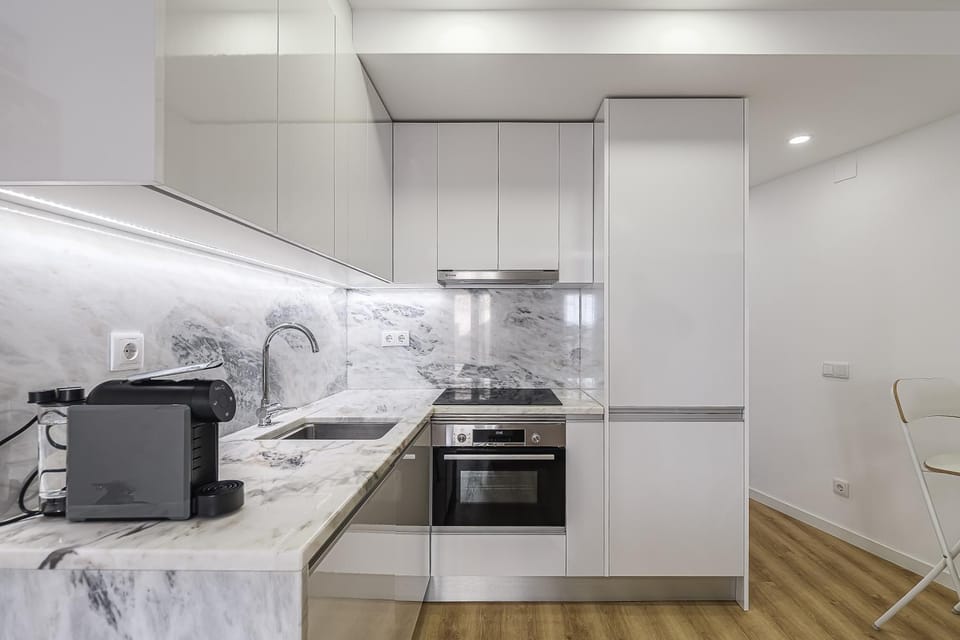 Kitchen or kitchenette, Living room