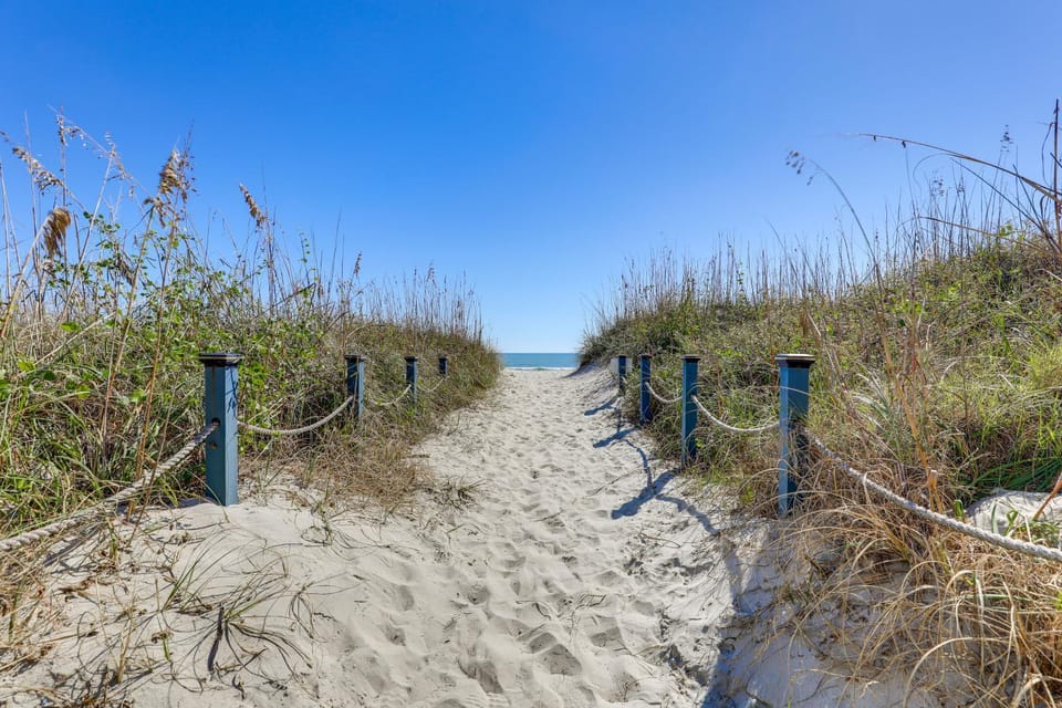 Steps to Sea! 3rd-Floor Myrtle Beach Condo w/ Pool House in South Carolina