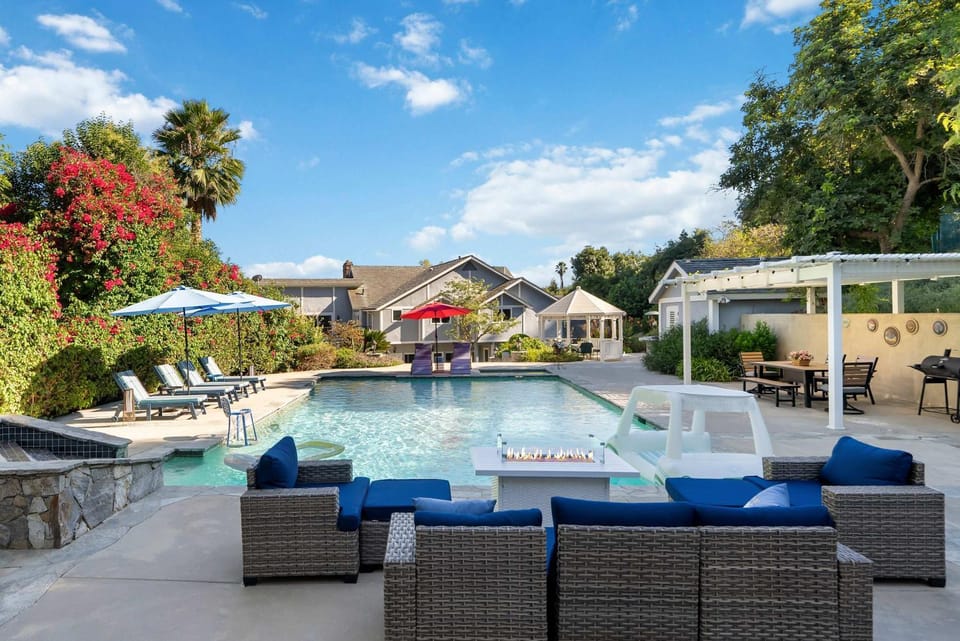 Luxury LA Garden Estate Private Pool HotTub Tennis House in La Habra