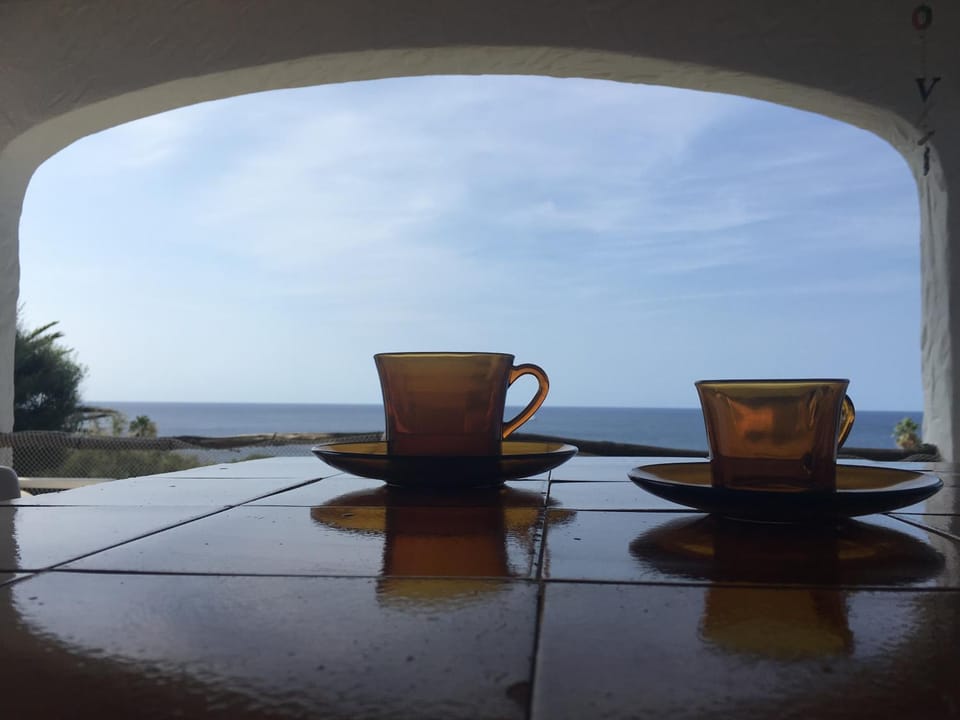 Patio, View (from property/room), Seating area, Dining area, Sea view