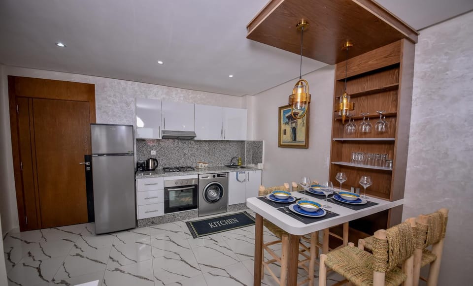 Kitchen or kitchenette, stove, kitchen