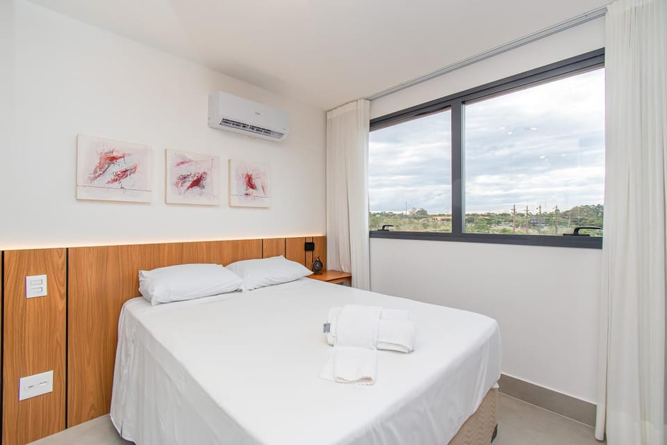 Bed, Photo of the whole room, Bedroom, air conditioner