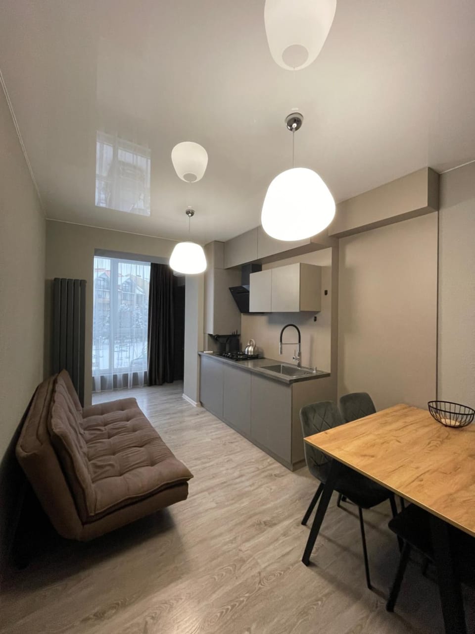 Kitchen or kitchenette, Living room, Seating area, Dining area, pet friendly, stove