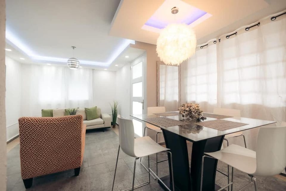 Living room, Seating area, Dining area