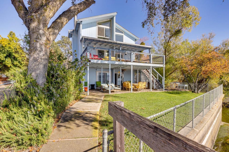 Panoramic Views! Home with Boat Slip on Clear Lake House in Lucerne