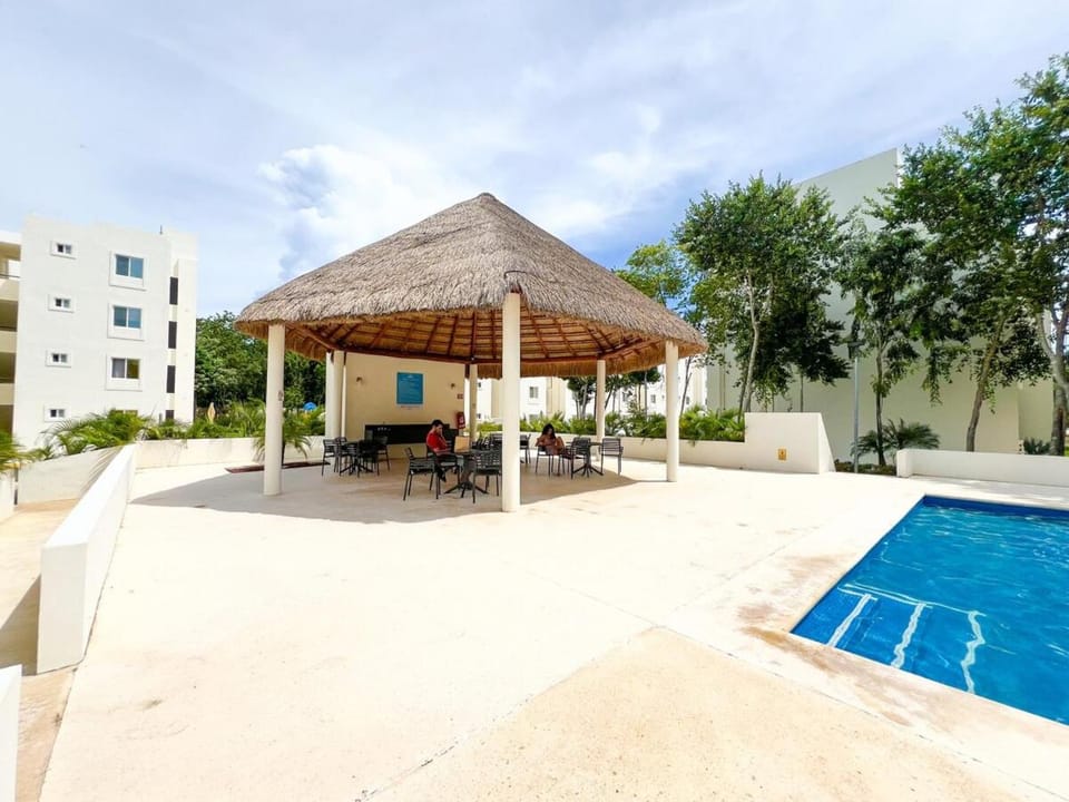 Departamento Resort privado con alberca 3 recamaras y Aire Acondicionado en Playa del Carmen ideal para familias y grupos Apartment in Playa del Carmen