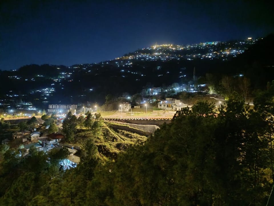 Night, Natural landscape, Mountain view