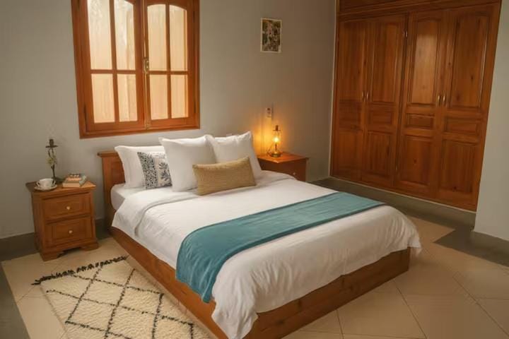 Bed, Photo of the whole room, Bedroom, wardrobe
