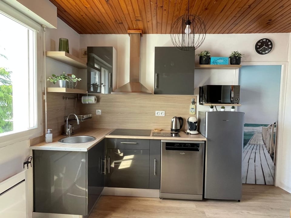 Coffee/tea facilities, Kitchen or kitchenette, dishwasher, stove