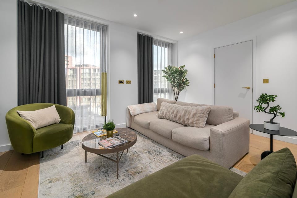 City view 3 bed hotel style apartment, Kings Cross Apartment in London Borough of Islington